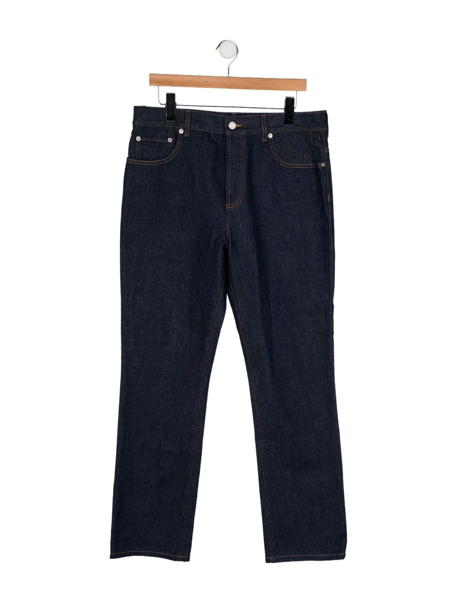 Gucci High-Rise Straight Leg Jeans